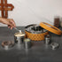 9 1 9 (2.5 22.5cm) dudki in Herbs & Spice | Stainless Steel Handcrafted Spice Box | Masala dabba See through Lid|