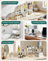 Set 4 Countertop Bobomoment Acrylic Cabinet Organizer, of Spice Rack Organizer for Cabinet, Desk Shelf Organizer