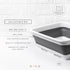 BINO Collapsible Wash Basin - White | Portable Dish Tub | Kitchen | Camping | Sink | Home Essentials | Baby Travel |