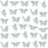 Butterfly Static Window Clings, Anti Collision Decals for Bird Strikes, Glass Alert Stickers, Set of 30