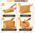 Bread Slicer for Homemade Bread - Bambuesi Upgraded Adjustable Bamboo Bread Cutter Board, Foldable Slicing Guide