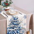 13x72 Inch Winter Trees Ball Table Runner Frosty Roses Burlap Table Runners, Christmas Xmas Seasonal Coffee Table