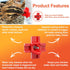 (Pack 20) ZenxyHoC Horizontal Chicken Waterer Nipples, Automatic Poultry Watering System with Drill Bit, Leak-Proof