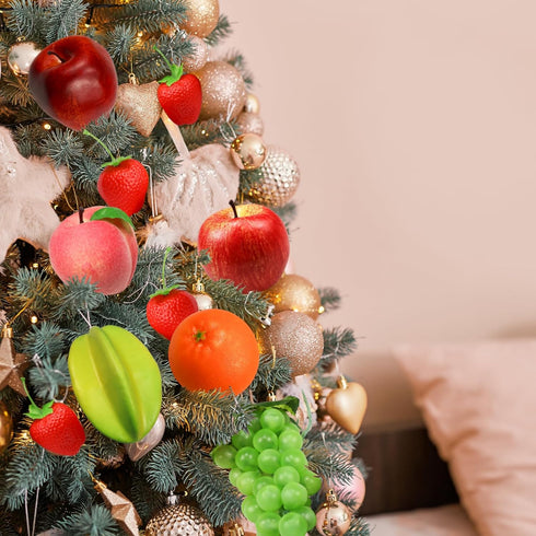Pack, 13 Pieces/Set Fake Fruits Artificial Fruits Decoration Lifelike Fake Mixture Fruits for Home Decor, Simulation