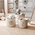 Set 3 RGI Home Decorative Storage Baskets with Safari Animal Prints of Round Fabric Rope and Linen Organizer Bins