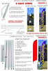 Seafood (black) Feather Flag Kit with Ground Spike, Swooper Banner for Restaurants Outdoor Advertising Sign by Feather