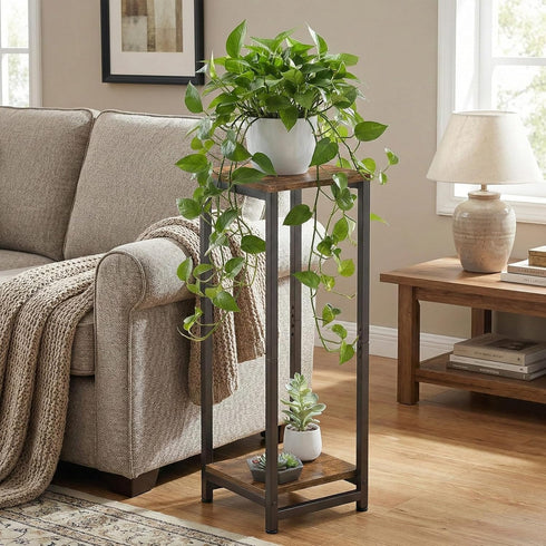 2 32.5" Tier Tall Plant Stand Indoor, Corner Plant Stands for Indoor Plants Multiple, Multi-Functional Small Side Table
