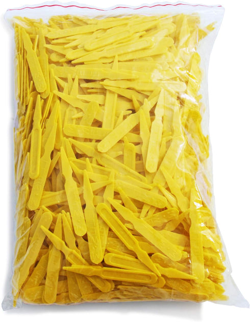 New Star Foodservice 24227 Plastic Medium Well Steak Markers, Yellow (Pack of 1000)