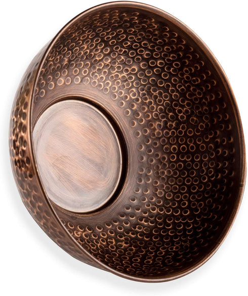 GoCraft Antique Copper Mixing Bowl - Hammered Finish for Salad, Egg Beating, 7.5"
