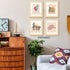 PUHEI Set 4,Nursery 8 10 Retro Western Howdy Cowgirl Wall Art Prints of Decor Girl, Western Room Decor For Teen Girls