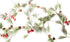 6 CraftMore Christmas Smokey Pine and Red Berry Garland Feet