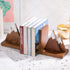 Waratah Designs Mountain Bookends - Wooden Non Slip Decorative Bookends for Heavy Books - Rustic Office Decor