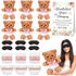Simgoing 19 Piece Bear Themed Baby Shower Diaper Changing Game Supplies Include 12