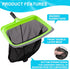 Swimming Skimmer Net,17.5" Sepetrel Deluxe Pool Cleaning Kit Including Rubber Edge Pool Brush Head & Hand Scrub