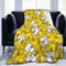 Perinsto Cute Rubber Ducks Throw Blanket Ultra Soft Warm All Season Cartoon Duckies