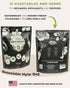 15 Tactiko Survival Vegetable Seed Kit Varieties for Small Urban Garden, Balconies & Patios - Non-GMO, Heirloom