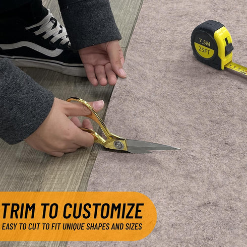 3' 11' 1/4 Inch Ottomanson x Non-Slip Rug Pad Gripper Thick Dual Surface Felt + Rubber Gripper - Safe for All Floors