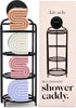 Kitsch Shower Caddy Hanging with Suction Cup Self-Draining Shampoo Bar Holder &