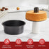 HONGBAKE Angel Food Cake Pan with Removable Bottom, 10 Inch Tube Pan, Nonstick Pound Cake Pans for Baking, Chiffon Cake Mold, 16-Cup, Heavy Duty - Dark Grey