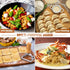 11 Set, Pcs Pasta Making Tools Kit - Pasta Drying Rack, Gnocchi Board,Pasta Cutter, Ravioli Stamps, Wood Threaded Pasta