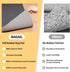 BAGAIL Felt and Natural Rubber Backing Rug Pads, 1/4” Thick, 2 x 8 Ft Non Slip Carpet Gripper for Hardwood Floors