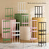 Storage,2-Tier (1PC,Pink) Small Modern Oval Side Table with Side Tables Living Room,Sturdy Nightstand for Small Space