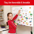 40PCS Summer Reusable Jelly Stickers, Waterproof Beach Window Cling Stickers for Toddlers, Removable Easy to Clean Gel