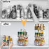 Non-Skid 3 Tier Lazy Susan for Kitchen, 360 Degree Rotating Spice Rack, Cabinet Organizer Turntable