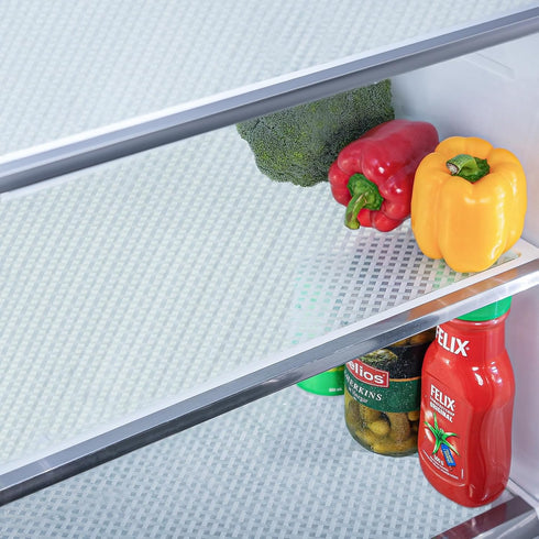 Bloss Fridge Liners, Easy to Clean Refrigerator Shelf Liners, Non-Slip Mats for Shelves, Cabinet, Drawers, Cupboard