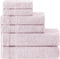 Ozdilek 6-Piece Bath Towel Set, 2 Bath, 2 Hand, 2 Wash, 100%