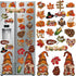 25 Pcs Thanksgiving Refrigerator Magnets, Fall Gnomes Pumpkin Maple Decoration for Home Decor (Pumpkin)