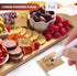 14 Pieces Cheese Butter Spreader Knives Set, Stainless Steel with Wooden Handles, Charcuterie Accessories