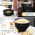Popco Silicone Popcorn Maker, Microwave Popcorn Popper with Handles, Collapsible Bowl, 15-Cup Capacity (Black)