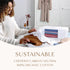 Hayden Hill Luxury Organic Cotton Sweater & Blanket Storage Bag, 20" Fits 9 Cashmere Sweaters, Moth Proof Bag