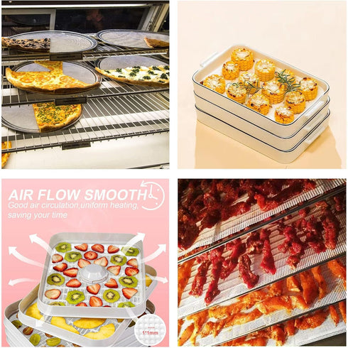 Large Silicone Mats for Dehydrator, Reusable Silicone Dehydrator Sheets for Food Drying, 16 * 160" (16"*160")