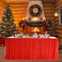 Suppromo 9ft Red Tulle Table Skirts for Rectangle or Round Tables, Tutu Cloth for Party Decorations