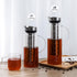 Aquach Cold Brew Coffee Iced Tea Maker & Fruit Pitcher, Large Capacity 51 Ounces with Glass Carafe and Steel Infuser