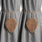 2Pack Curtain Tiebacks, Handmade Holdbacks - Farmhouse Curtain Tie Back Holder by Hand-Woven Cotton Rope, Bohemian Home