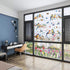 Vibrant Spring & Summer Window Clings, 78 PCS of Butterfly, Hummingbird, and Tulip Stickers for Home Decor.