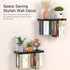 Set 2, Tohiasen Floating Book Shelves for Wall Mounted of Wood Hanging Bookshelf, Book Display Shelf for Wall, Unique