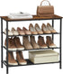 4-Tier Closet, 9-12 3 ULBS035B01 VASAGLE Shoe Rack, Shoe Storage Organizer for Entryway and Holds Pairs of Shoes