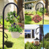 Shepherd-Hooks Adjustable for Bird-Feeder Lantern Plant-Hook Garden-Stake - Plant Stand Hanger for Outdoor Flower