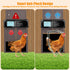 nolonly 4 Automatic Chicken Coop Door Solar Powered, LCD Screen Electric Auto Chicken Coop Door with Timer & Light