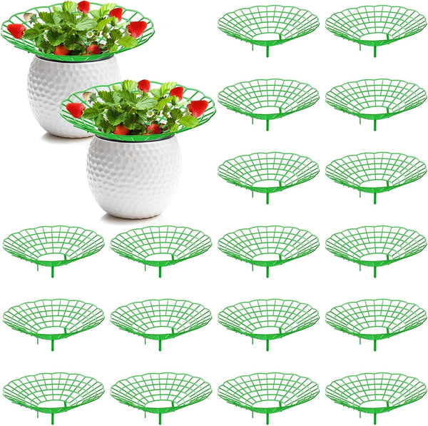 Pumtus 20 Pack Strawberry Supports, Strawberry Plant Stand With 3 Sturdy Legs,