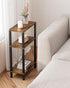 TB01BB077 TUTOTAK Small Side Table, Narrow End Table, Skinny Sofa Table, Slim Nightstand, Couch Table, Living Room, Bed