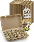 WizzVac 24 Grids Pulp Quail Egg Cartons - 50 Pack Paper Pulp Bulk