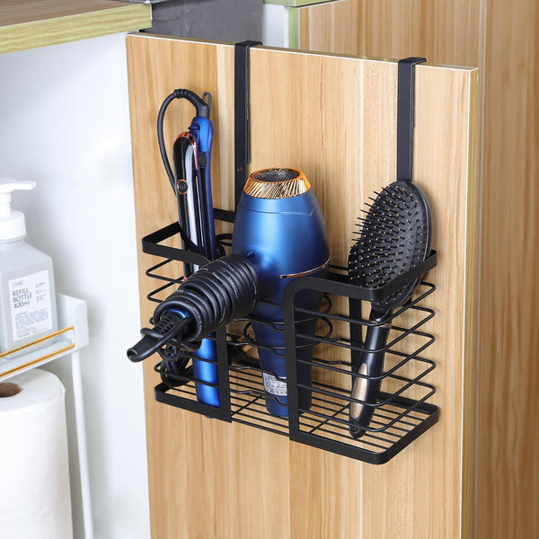 YIGII Hair Dryer Holder, 3-in-1 Hair Tool Organizer, Adjustable Height Bathroom Organizer for Flat/Curling Irons, Hair