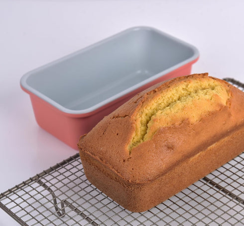 Monfish 2pcs Bread Loaf Pans for Home Baking, Carbon Steel 1lb Non-Stick 9x5 inch Loaf Tin