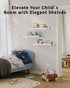 G&W Gruwald Set 3, Nursery Book Shelves, of Nursery Decor for Baby and Toddler, Scalloped Shelves, Book Shelf for Kids