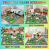 2.5x4 Car Rug Play Mat - Green Road Rug for Kids Boys Room, Fun Race Track Traffic Road Carpet for Boys Playmat
